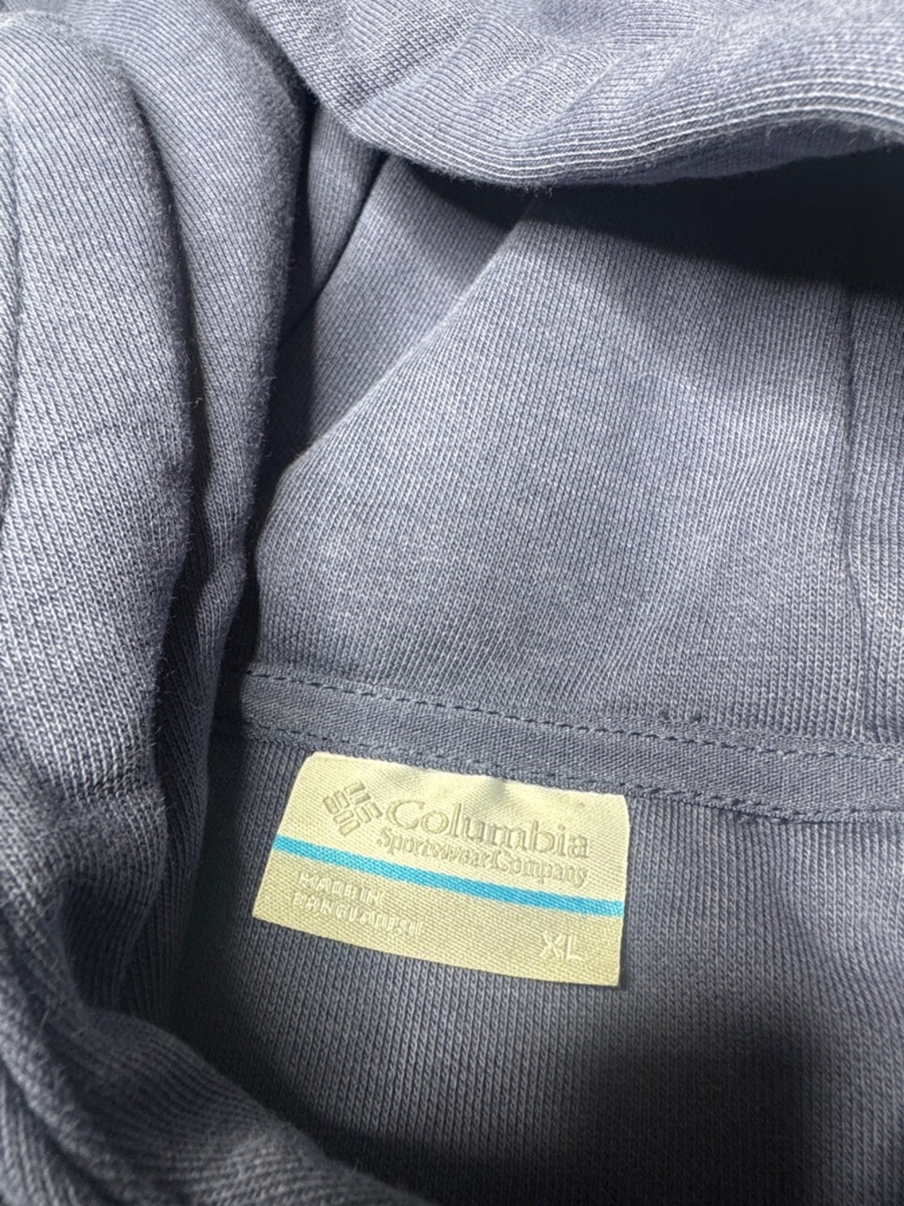 Columbia PFG Performance Fishing Gear Hoodie Blue XL First On Water - Picture 2 of 7